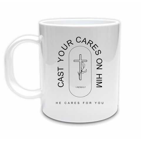 Cast Your Cares  - Ceramic Mug