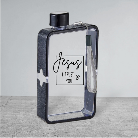 Jesus I Trust You - Square Notebook Water Bottle