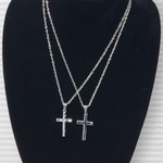 His and Hers Cross Necklace Set