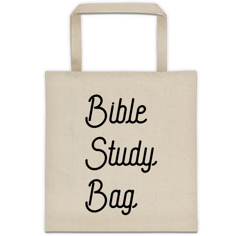 Bible Study Bag - Canvas Tote Bag