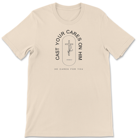 Cast Your Cares On Him- Tee