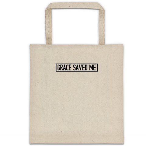 Grace Saved Me - Canvas Tote Bag