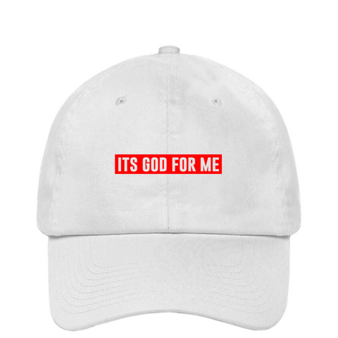 Its God For Me - White Dad hat