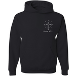 The Lord is My Light and Salvation Glow Hoodie Pullover Sweatshirt