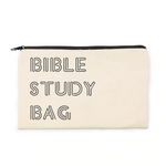 Bible Study Bag - Canvas Cosmetic Bag