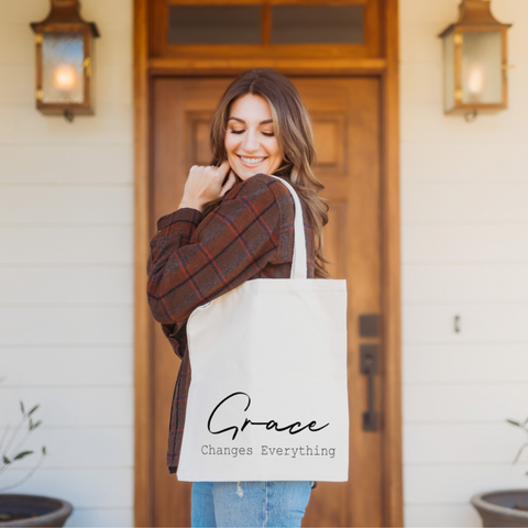 Grace Changes Everything - Canvas Tote Bag